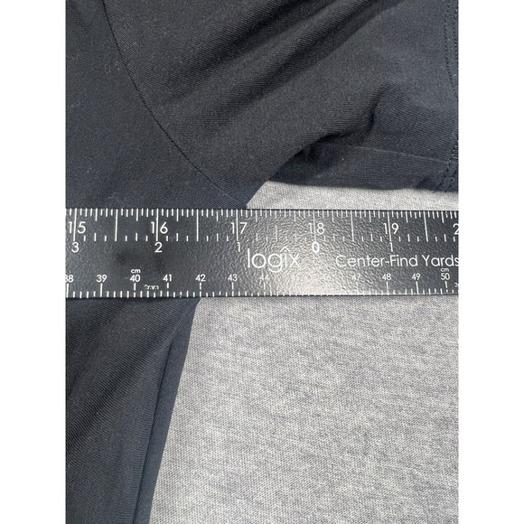 Theory Women's Scoop Neck Short Sleeve  Blouse Black Size M - Picture 6 of 9